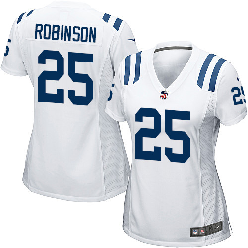 Women's Game Patrick Robinson Nike Jersey White Road - #25 NFL Indianapolis Colts